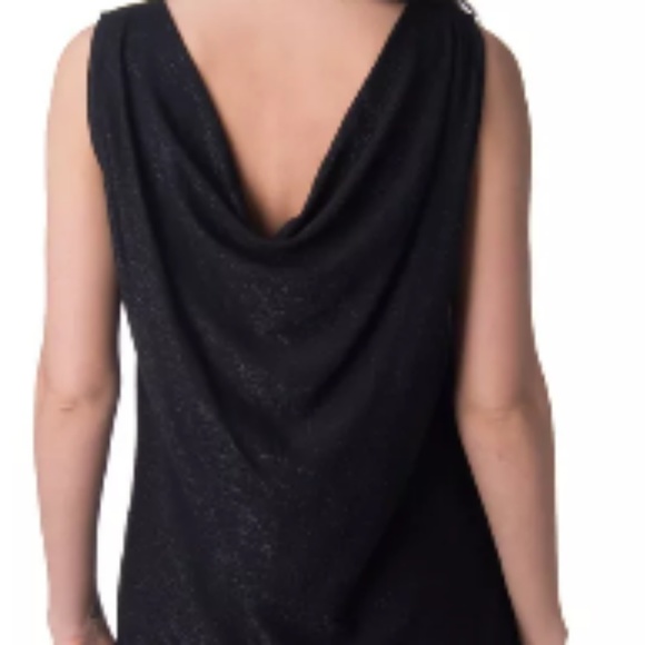 NWT$200 Liu Jo Draped Back Sheer Lined LBD Sz XL - Picture 5 of 6